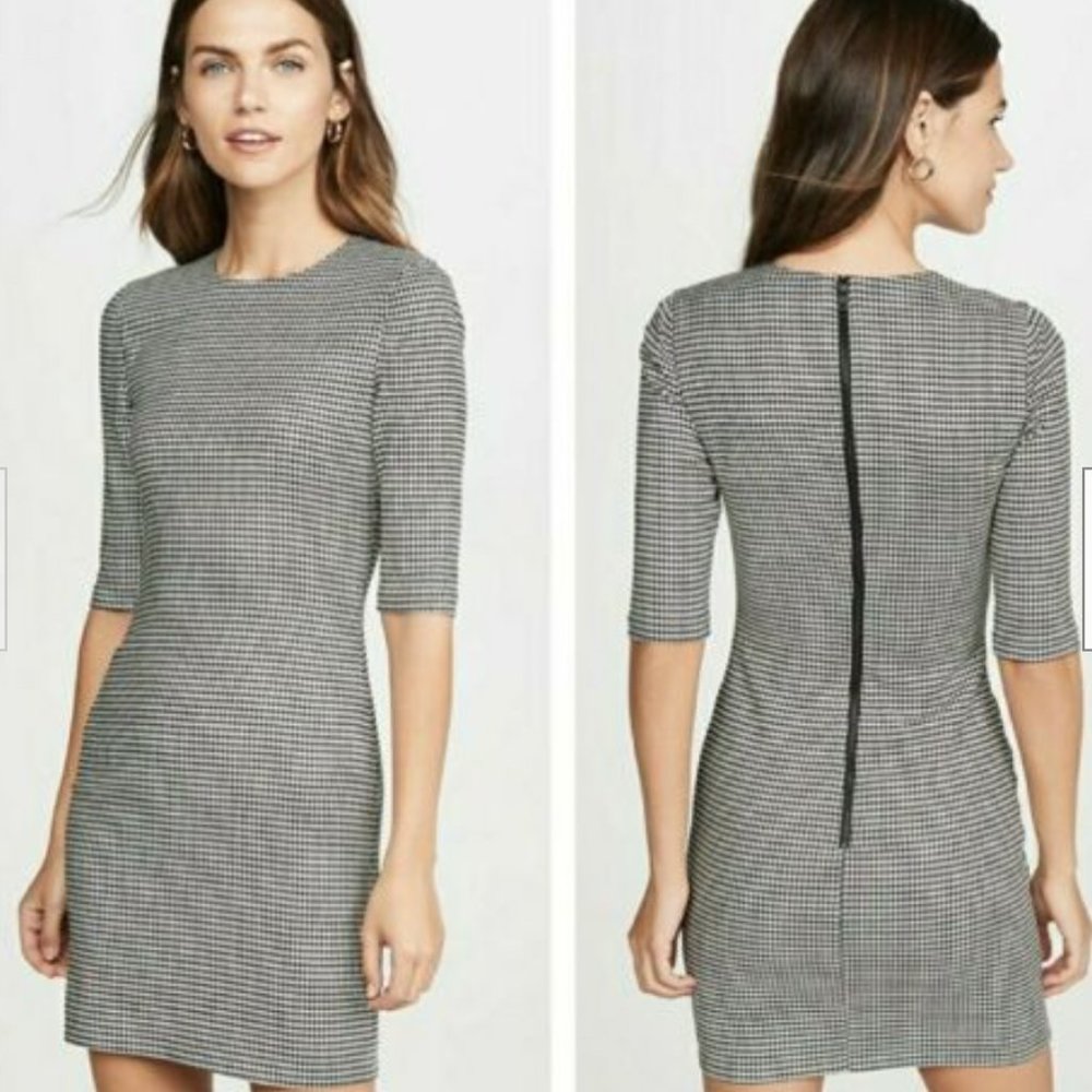 ALICE + Olivia Delora Houndstooth Check Dress NWT
